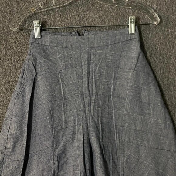 Alpha60 Women's Size XXS Blue High Rise Straight Leg Cropped Lagenlook Pants - Picture 3 of 10